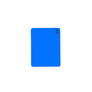 Tarjeta árbitro Zastor - Tarjeta de árbitro para fútbol sala (12 cm x 9 cm) - azul - frontal