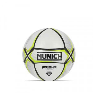 Balón Munich Prisma Indoor Talla 62 cm - Balón de fútbol sala Munich talla 62 cm - blanco y amarillo