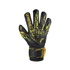Reusch Attrakt Infinity Finger Support - Guantes de portero con protecciones Reusch corte Expanse Cut - negros