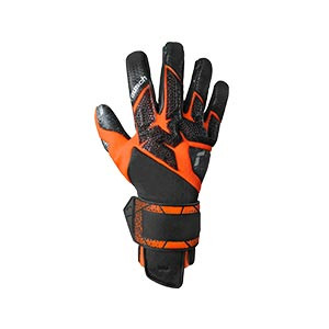 Reusch Attrakt Fusion Carbon 3D - Guantes de portero profesionales Reusch corte Evolution Negative Cut - negros, naranjas