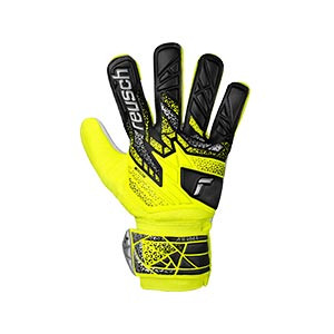Reusch Attrakt Starter Solid Junior - Guantes de portero infantiles Reusch corte Negative Cut - amarillos