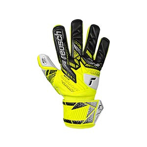 Reusch Attrakt Grip Junior - Guantes de portero infantiles Reusch corte Negative Cut - amarillos
