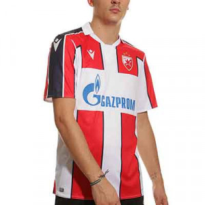 Camiseta Macron Estrella Roja Belgrado 2021 2022 - Camiseta primera equipación Macron Estrella Roja Belgrado 2021 2022 - blanca, roja