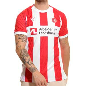 Camiseta Macron Aalborg 2022 2023 - Camiseta primera equipación Macron del Aalborg BK 2022 2023 - roja, blanca