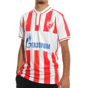 Camiseta Macron Estrella Roja Belgrado 2022 2023 - Camiseta primera equipación Macron del Estrella Roja de Belgrado 2022 2023 - roja, blanca