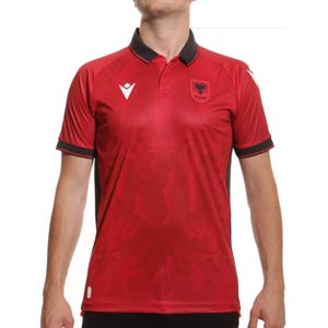 Camiseta Macron Albania 2023 - Camiseta primera equipación Macron de la selección de Albania 2023 - roja