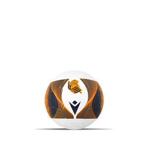 RS M23/24 BALL N.1 - Balón de fútbol Macron de la Real Sociedad talla Mini - blanco