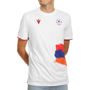 Camiseta Macron 2a Armenia 2024 2025 - Camiseta de la segunda equipación Macron de la selección de Armenia 2024 2025 - blanca