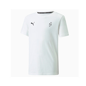 Camiseta Puma niño Neymar Jr Graphic - Camiseta de algodón infantil Puma de la colección de Neymar Jr - blanca