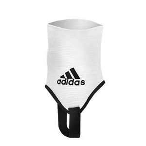 Tobilleras acolchadas adidas - Par de tobilleras contra los impactos adidas - blancas