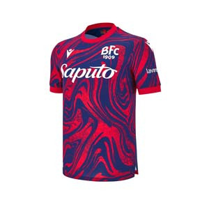 Camiseta Macron 3a Bologna 2024 2025 - Camiseta de la tercera equipación Macron del Bologna 2024 2025 - azul, roja