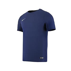 Camiseta entreno Nike Dry Football - Camiseta manga corta de entrenamiento Nike - azul marino - frontal