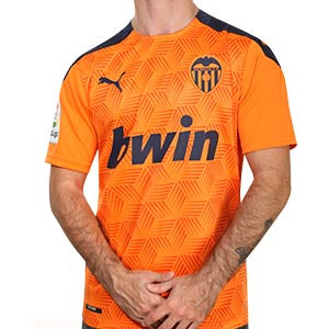 Camiseta Puma 2a Valencia CF 2020 2021 - Camiseta segunda equipación Puma Valencia CF 2020 2021 - naranja - frontal