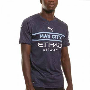 Camiseta Puma 3a Manchester City 2021 2022 - Camiseta de la tercera equipación Puma del Manchester City 2021 2022 - azul marino