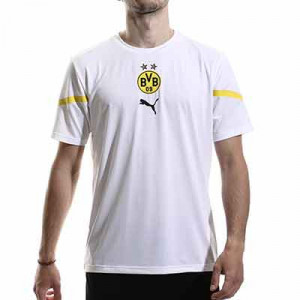 Camiseta Puma Borussia Dortmund pre-match 2021 2022 - Camiseta de calentamiento Puma del Borussia Dortmund 2021 2022 - blanca - miniatura frontal