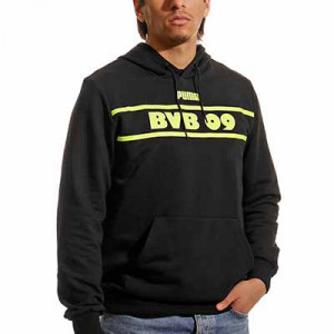 Sudadera Puma Borussia Dortmund FtblLegacy Hoody - Sudadera de algodón con capucha del Borussia Dortmund - negra