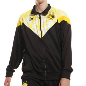 Chaqueta Puma Borussia Dortmund MCS Iconic - Chaqueta chándal Puma del Borussia Dortmund - negra, amarilla