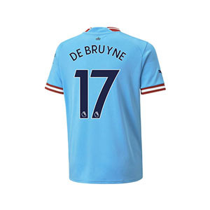 Camiseta Puma Manchester City De Bruyne niño 2022 2023