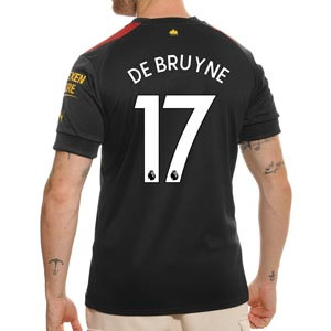 Camiseta Puma 2a Manchester City De Bruyne 2022 2023 - Camiseta segunda equipación Puma de Kevin de Bruyne del Manchester City 2022 2023 - roja, negra