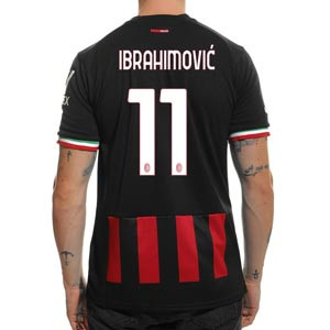 Camiseta Puma AC Milan Ibrahimovic 2022 2023 - Camiseta primera equipación de Zlatan Ibrahimovic Puma del AC Milan 2022 2023 - roja, negra