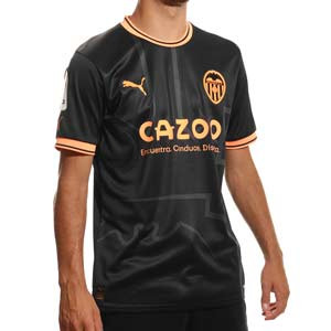 Camiseta Puma 2a Valencia 2022 2023 - Camiseta segunda equipación Puma del Valencia CF 2022 2023 - negra