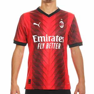 Camiseta Puma AC Milan 2023 2024 - Camiseta primera equipación Puma del AC Milan 2023 2024 - roja, negra