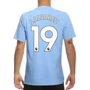 Camiseta Puma Manchester City J. Álvarez 2023 2024 authentic - Camiseta primera equipación auténtica J.Álvarez Puma Manchester City 2023 2024 - azul celeste