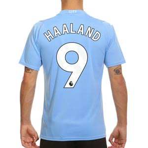 Camiseta Puma Manchester City Haaland 2023 2024 - Camiseta primera equipación Haaland Puma Manchester City 2023 2024 - azul celeste