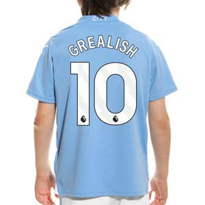 Camiseta Puma Manchester City niño Grealish 2023 2024 - Camiseta de la primera equipación infantil Puma del Manchester City de Grealish 2023 2024 - azul celeste