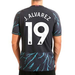 Camiseta Puma 3a Manchester City J.Alvarez 22 24 authentic - Camiseta tercera equipación Julián Álvarez Puma Manchester City 2023 2024 - azul