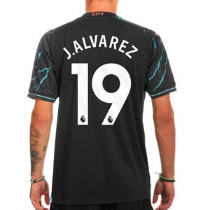 Camiseta Puma 3a Manchester City J.Alvarez 2023 2024 - Camiseta tercera equipación Julián Álvarez Puma Manchester City 2023 2024 - azul