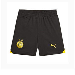 Short Puma Borussia Dortmund niño 2023 2024 - Pantalón corto primera equipación Puma del Borussia Dortmund 2023 2024 - negro