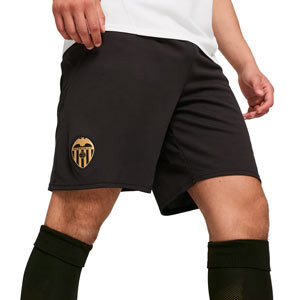 Short Puma Valencia 2024 2025 - Pantalón corto de la primera equipación Puma del Valencia 2024 2025 - negro