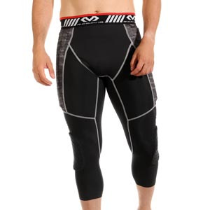 Mallas de fútbol Mc David Portero 3/4 Guard 2.0 - Mallas de fútbol piratas para portero con protección MC David - negras