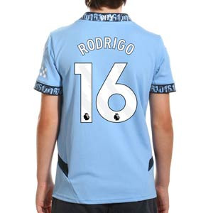Camiseta Puma Manchester City niño Rodrigo 24 25 PL - Camiseta infantil de la primera equipación Puma de Rodrigo del Manchester City de la Premier League 2024 2025 - azul celeste