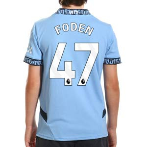 Camiseta Puma Manchester City niño Foden 2024 2025 PL - Camiseta infantil de la primera equipación Puma de Foden del Manchester City de la Premier League 2024 2025 - azul celeste