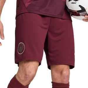 Short Puma 3a Manchester City 2024 2025 - Pantalón corto Puma del Manchester City 2024 2025 - granate