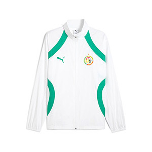 Chaqueta Puma Senegal presentación Woven - Chaqueta de presentación Puma de la selección de Senegal - blanca