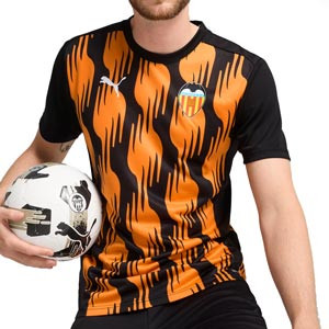 Camiseta Puma Valencia Pre-Match - Camiseta de calentamiento prepartido Puma del Valencia CF - negra