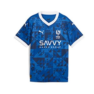 Camiseta Puma Al-Hilal niño 2024 2025 - Camiseta infantil de la primera equipación Puma del Al-Hilal 2024 2025 - azul