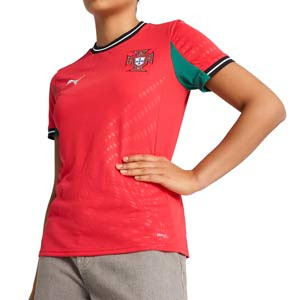 Camiseta Puma Portugal Femenino 2025 - Camiseta para mujer de la primera equipación Puma de la selección de Portugal Femenina 2025 - roja