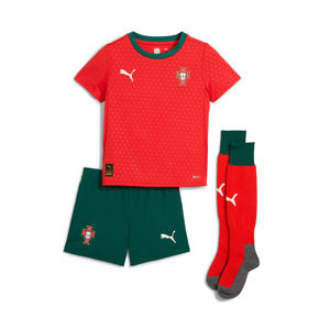 Equipación Puma Portugal niño 2025 - Conjunto infantil de la primera equipación Puma de la selección de Portugal 2025 - roja