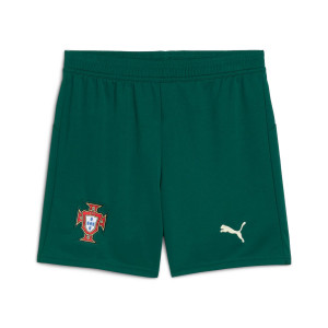 Short Puma Portugal niño 2025 - Pantalón corto infantil de la primera equipación Puma de la selección de Portugal 2025 - verde