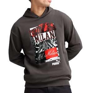 Sudadera Puma Milan ftblEnergy+ - Sudadera con capucha de algodón Puma del AC Milan - gris