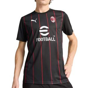 Camiseta Puma Milan Pre-Match - Camiseta de entrenamiento prepartido Puma del AC Milan 2024 2025 - negra