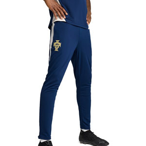 Pantalón Puma Portugal entrenamiento - Pantalón largo de entrenamiento Puma de la selección de Portugal - azul