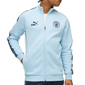 Chaqueta Puma Manchester City King himno - Chaqueta himno Puma del Manchester City - azul claro
