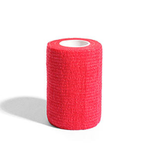 Venda adhesiva Rinat Cohesive Tape 7,5 cm x 4,5 m - Venda elástica adhesiva para sujeción de espinilleras Rinat (7,5 cm x 4,5 m) - roja