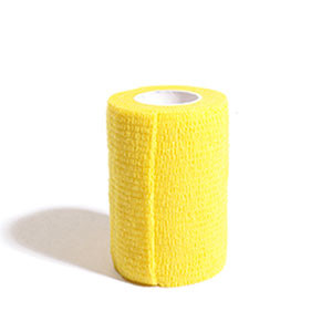 Venda adhesiva Rinat Cohesive Tape 7,5 cm - Esparadrapo sujeta espinilleras Rinat (7,5 cm x 4,5 m) - amarillo