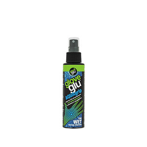 Spray Glove Glu Aqua Grip 120 ml - Spray potenciador adherencia para látex de guantes de portero en condiciones húmedas Glove Glu de 120 ml - negro